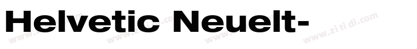 Helvetic Neuelt字体转换